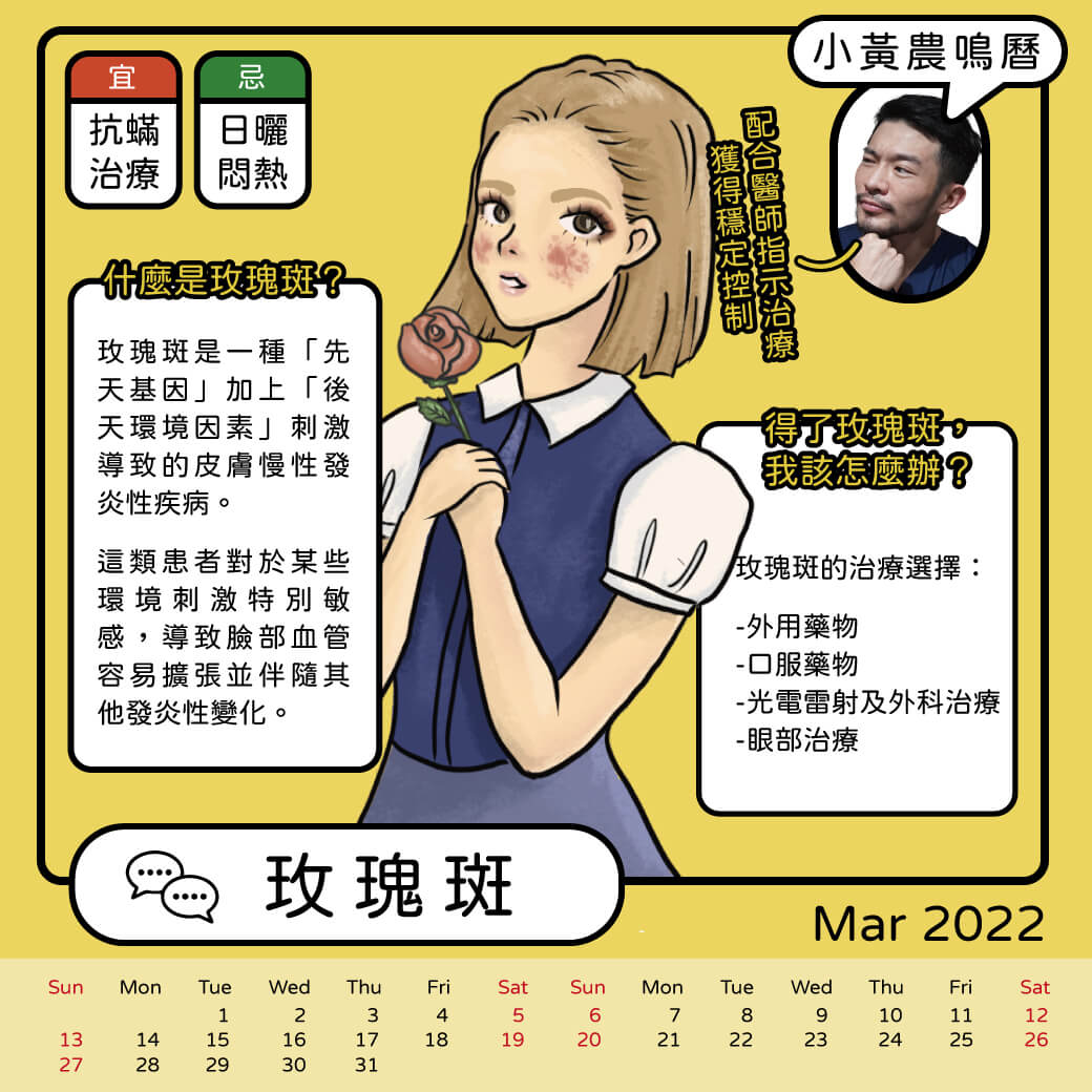 Read more about the article 什麼是玫瑰斑（酒糟）？